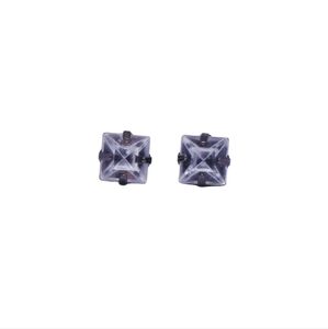Black stud earrings‎ hypoallergenic nickle and lead free